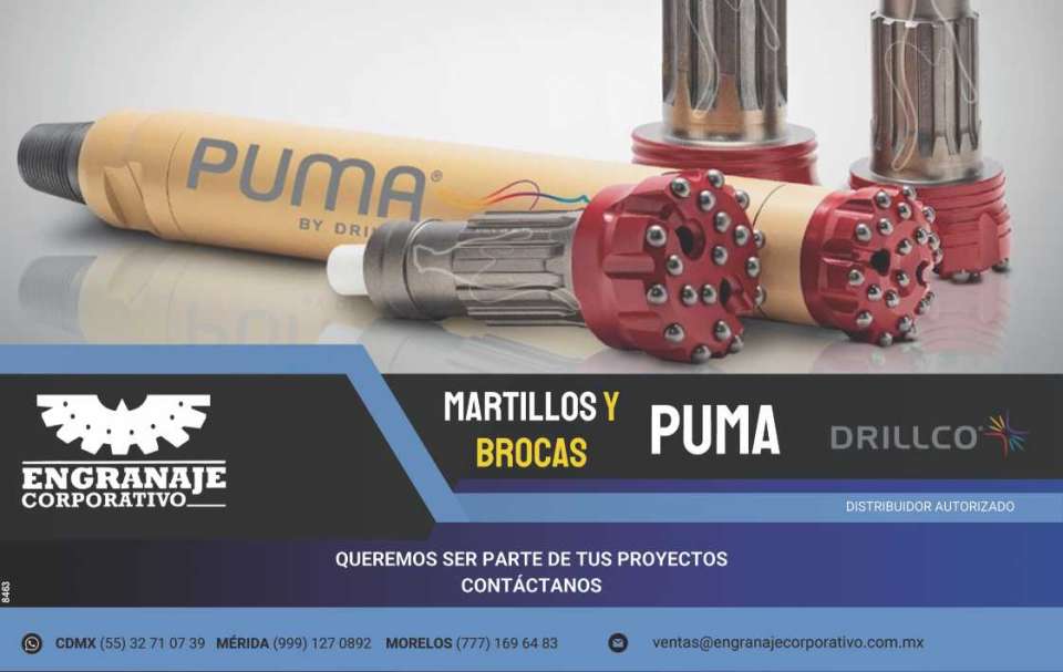 Distribuidor autorizado de martillos y brocas Puma Drillco