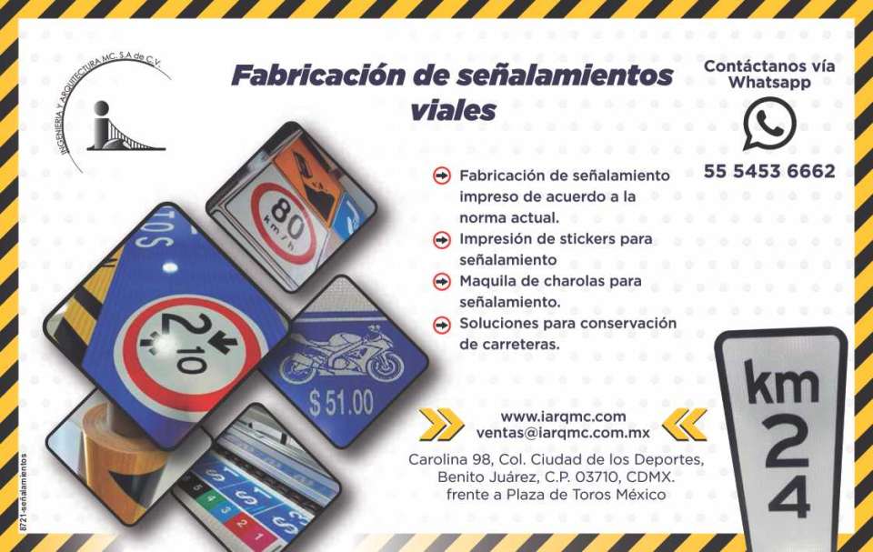 Fabricacion de señalamientos impresos de acuerdo a la norma actual, impresion de stickers para señalamiento vial, maquila de charolas para señalamientos, soluciones para conservacion de carreteras