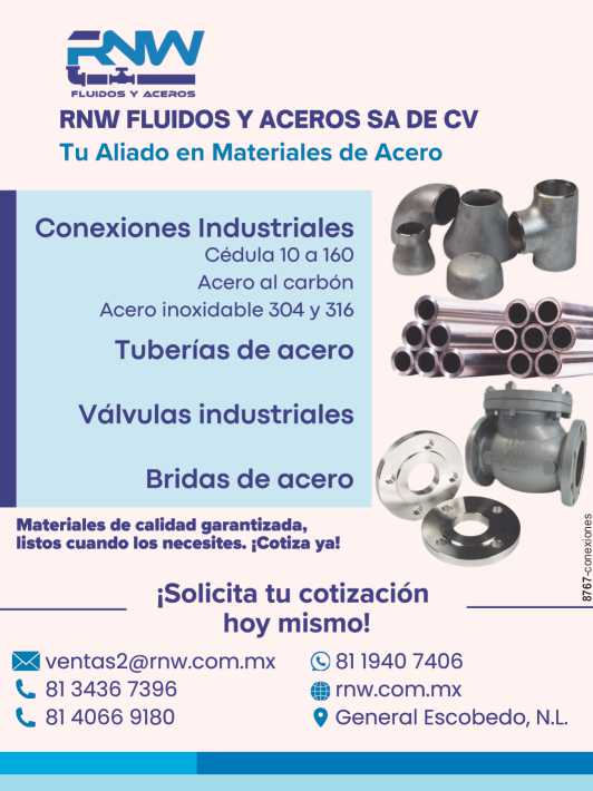 Conexiones Industriales-cedula 10 a 160, acero al carbon, acero inoxidable 304 y 316. Tuberia de Acero. Valvulas Industriales, Bridas de Acero. Materiales de calidad garantizada. Conexiones Industriales-cedula 10 a 160, acero al carbon, acero inoxidable 304 y 316. Tuberia de Acero. Valvulas Industriales, Bridas de Acero. Materiales de calidad garantizada.