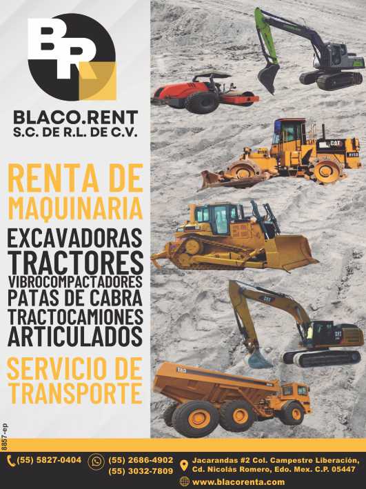 Renta de Maquinaria. Excavadoras. Tractores. Vibrocompactadores. Patas de Cabra. Tractocamiones Articulados. Servicio de Transporte.Equipo para Construccion. Transporte de Maquinaria. Renta de Maquinaria. Excavadoras. Tractores. Vibrocompactadores. Patas de Cabra. Tractocamiones Articulados. Servicio de Transporte.Equipo para Construccion. Transporte de Maquinaria.