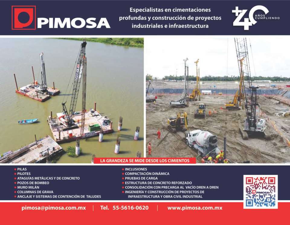 Pilas, Pilotes, Ataguias Metalicas y de Concreto, Pozos de Bombeo, Muro Milan, Columnas de Grava, Anclaje y Sistemas de Contencion de Taludes, Inclusiones, Compactacion Dinamica, Prueba de Carga. Pilas, Pilotes, Ataguias Metalicas y de Concreto, Pozos de Bombeo, Muro Milan, Columnas de Grava, Anclaje y Sistemas de Contencion de Taludes, Inclusiones, Compactacion Dinamica, Prueba de Carga.